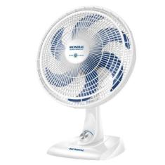 Ventilador de Mesa Mondial Super Power 6 Pás 40cm 140W Branco/Azul 127