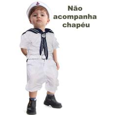 Fantasia Marinheiro P/ Bebê E Infantil P/ Festas E Batizado