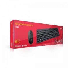 Kit Teclado + Mouse Sem Fio K-w20bk Preto C3tech