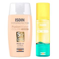 Isdin Kit  Protetor Solar Corporal Hydrolotion + Protetor Facial Fusio