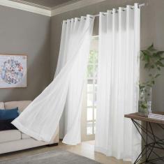 Cortina Voil Santorini Branca 1,60Mx2,00M Adomes