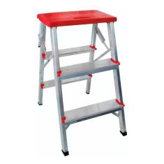 Banqueta Bilateral Apolo Alumínio 3 Degraus - Art Factory