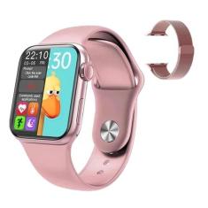 Relógio smartwatch HW12 41mm android e ios Com Pulseira Metal Extra - 