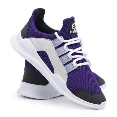 Tênis Ever Way Nylon Super Leve Academia Caminhada Viagens-Unissex