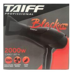 Secador De Cabelo Profissional Taiff Black Ion 2000W