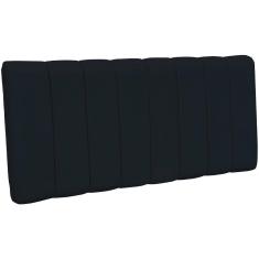 Cabeceira Cama Box Painel Casal Queen 160cm Dubai W01 Preto
