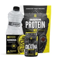 Whey Protein Mix + Kimera Thermo + Atlas Creatina 60 cáps + Galão 1L-Unissex