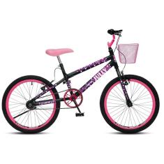 BICICLETA COLLI JULLY ARO 20 COM CESTA - PRETO FOSCO