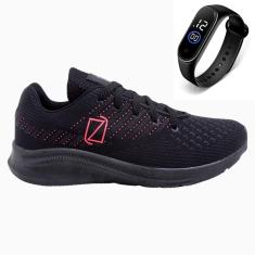 Tênis Gmm Shoes Running Feminino para Caminhada Academia + Relógio-Feminino