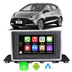 Kit Multimidia Android 7 Pol HB20 2020 A 2024 Carplay/Android Auto + C