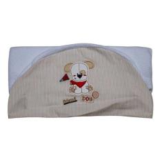 Toalha De Banho Infantil Fustão Cachorrinho Cor Branca