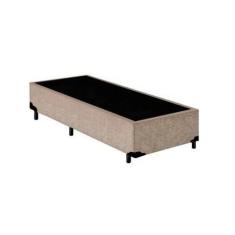 Cama Box Solteiro Suede Principe das Camas Bege 88x188x40