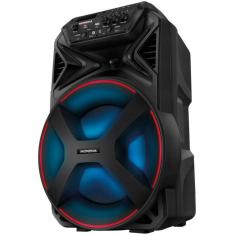 Caixa Amplificada Connect Party Plus Cm250 Com Bluetooth Usb Rádio Fm 250w Mondial Preto