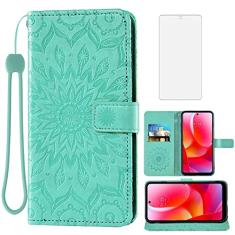 Capa de telefone para Motorola Moto G Play 2023/MotoG Power 2022/G Pure 2021 carteira com protetor de tela de vidro temperado capa flip de couro suporte para cartão XT2165DL XT2163DL XT2165-5 XT2271-5