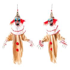 Boneco Palhaço Orfeu Decoração Halloween Com Som E Movimento