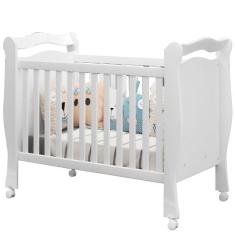 Berço Mini Cama Alvin Padrão Americano Com Rodízios Branco