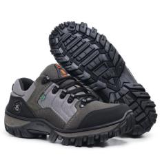 Tenis masculino confortavel adventure em couro caminhada - SENHORELLE,