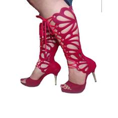 Sandália Gladiadora Salto Alto