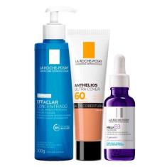 La Roche-Posay Kit - Gel de Limpeza + Sérum + Protetor Solar FPS60 Cor