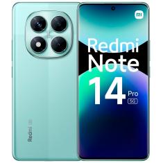 Smartphone Xiaomi Redmi Note 14 Pro 5G 256GB 8GB RAM Global e Desbloqueado Coral Green