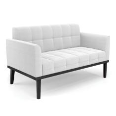 Namoradeira E Poltrona Base Madeira Fixa Pto Elisa Bouclê D03 - D'rossi Cor Off White