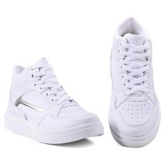 Botinha de Academia Fitness Tênis Feminino Fit Esportivo Cano Alto Caminhada Treino-Feminino