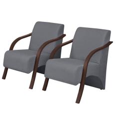 Kit Com 2 Poltronas Decorativas Vênus 1 Lugar D Salla Suede