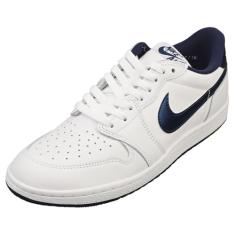 Tênis masculino Jordan 1 Low 85 Branco/Azul-marinho (FB9933 141), Branco/Azul-marinho, 42