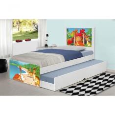 Bicama Juvenil Adesivada Terra Dos Dinossauros