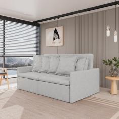 Sofá Retrátil e Reclinável 3 Lugares 220cm Dália Cabecasa Madeiramadeira