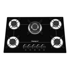 Fogão Cooktop Chamalux 5 Bocas Tripla Chama Preto 110v/220v