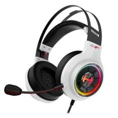Headset Gamer Edifier G4 Te Hecate, Drivers 50mm, Microfone Destacável, RGB, USB, Branco