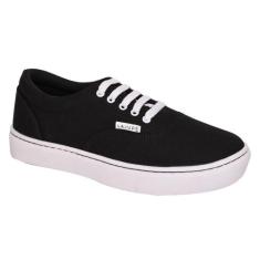 Tênis Feminino Casual Lajupê Authentic, Preto, 35
