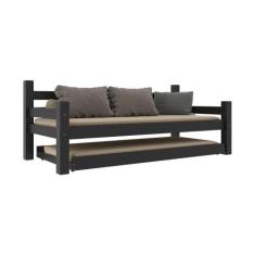 Bicama Madeira Maciça com Colchões Inclusos Paris Multimóveis CR4160 P