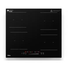 Cooktop de Indução Philco PCTQ1 4 Bocas Vidro Temperado com Função Turbo Timer Preto 220V