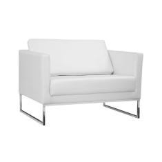 Poltrona Decorativa Julia 106cm Corano Branco