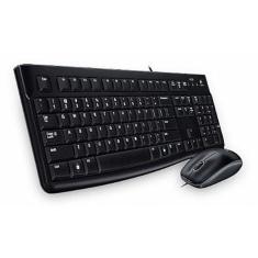 Kit Teclado e Mouse Logitech Desktop MK120 - ABNT2 - Preto - 920-004429