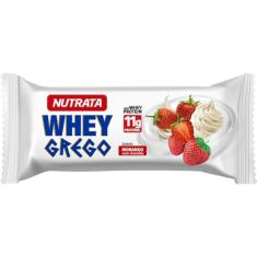 Nutrata Whey Grego Bar (40G) - Sabor Morango Com Chantilly