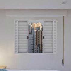 Janela de Alumínio Veneziana 120x100cm 6 Folhas Hale Esquadrias