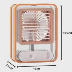 Umidificador Purificador De Ar Portátil Ventilador Abajur - Decoração 