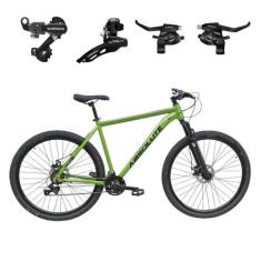 Bicicleta Aro 29 21v Absolute Nero 5 Câmbios e trocador Shimano, Verde