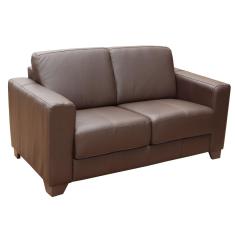 Sofá 2 Lugares Estocolmo 155cm Couro Chocolate - Gran Belo