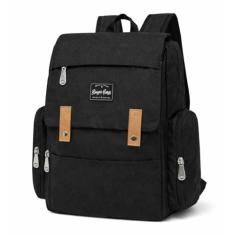 Mochila Bolsa Maternidade Multiuso Térmica Impermeável Bebê Cor:Preto