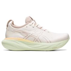 ASICS GEL-NIMBUS 25 Tênis de corrida feminino, Creme/Frama, 43