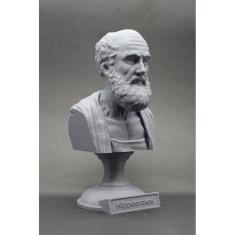 Escultura Busto Hipócrates Médico Grego Pai Da Medicina