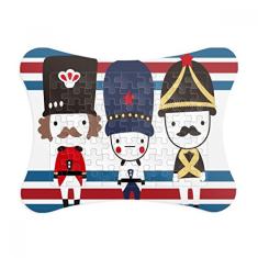 Moldura de quebra-cabeça de bandeira de marco colorido do Reino Unido Decoração de imagem Enfeite de jogo de quebra-cabeça