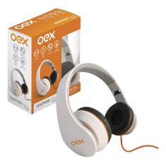Fone De Ouvido Com Microfone Oex Sense Hp100 - Branco Branco