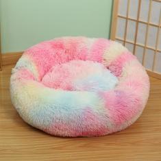 KAIJIE Cama de cachorro para cães extra – Cama lavável para animais de estimação, antiderrapante, redonda, fofa, para cães, 100 cm de diâmetro