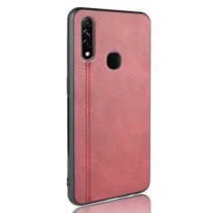 Capa para celular Oppo A8 Proteção robusta 360° Capa de couro liso para Oppo A8