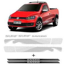 Kit Faixa Prata Saveiro Surf 2015/2016 + Soleira Protetora - SPORTINOX
